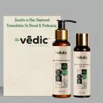 Vedic Ayurvedic Hair Care Combo Pack, Customized Anti Hair Fall Shampoo and Hair Oil for Normal/Oily Hair with Dry Scalp & Straight Hair - 200 ml