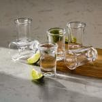 Swastik Housewares premium classic clear shot glass set of 6 35 ml for Vodka,Tequila & Wine Tasting