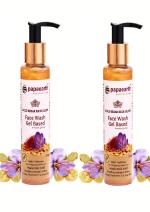 Papaearth Gold Kesar Rich Glow Gel Based Face Wash (Pack Of 2, 100Mlx2)