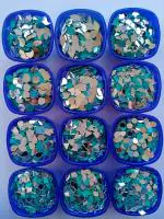 VINAYAK GALLERY Mirror Kit For Lippan Art Project Also Use All Craft Work (12 Shape Per Shape 100 Pieces Total 1200 Pieces) Free 1 Liquid Fabric Glue Cone,