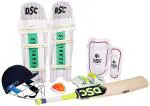 DSC Premium Cricket Complete Kit with Helmet, Kashmir Willow Bat for Mens Size - Mens, Right Hand