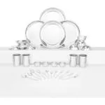 Shri & Sam Stainless Steel Delight Dinner Set, 32 Pieces