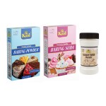 Mr.Kool Baking Powder 100gm, Baking Soda 100gm and Camel Milk Powder 50gm.Pack of 3 Combo