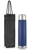 Linasha stainless Steel 1000 Thermoware Flask For Tea | Coffee 12 Hrs Hot & cold featured Ruff Finish Large Capacity Flask