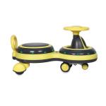 myhoodwink Baby Magic Ride Lighting on Car Toy for Kids Musical Steering, Push Car for Baby with Backrest Safety Guard, Big Wheels, Ridor for Kids 2 to 8 Years Upto 70 Kg