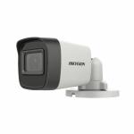 HIKVISION 5 MP Outdoor Bullet CCTV Ethernet Camera with inbuilt Audio Mic IP67 DS-2CE16H0T-ITPFS + FABTONIC BNC & DC, White