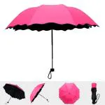 ZURU BUNCH Fancy Magic Umbrella Changing Secret Blossoms Occur with Water Magic Print 3 Fold Umbrella for Women Men and Children Umbrella Flower Print Sun and Rain