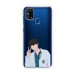 Emble Designer Clear Tranperant Silicone Case For Samsung F41 -Design A29 ( TPU | Soft , Samsung F41 | Multicolor )