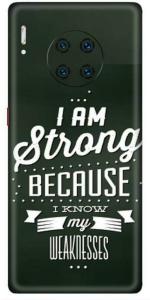 aadia Huawei Mate 30 Pro Matte Vinyl Quotes Printed Mobile Skin Sticker with Scratch Resistant Lamination