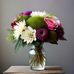 Love Creation 12x18 Size poster print for creative wall art- boho-bloom-vase-8790(Non Sticker)