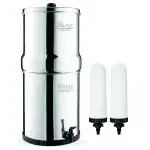 RAMA Gravity Water Filter, 24 Litre Storage with 2 Nos Of Spirit Candles and Plastic Tap