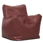 Lush XXL Disney Chair Bean Bag Cover in Dark Brown Faux Leather
