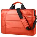 Probus 13.3 inch Business Professional Leather Laptop Bag - Orange Laptop Sleeve/Cover  (Orange, 13.3 inch)