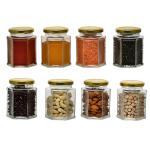 KATHIYAWADI SALES Kitchen Transparent Glass Jars and Containers (250 ml)