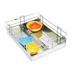 RAB Kitchen Basket Stainless Steel Partition Basket Rack Tray for Modular Kitchen Utensils Container Shelf (CODE:- APPLE PARTITION 8