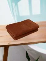 REGENCY EXPORTS PVT.LTD Prezzo Bath Towel 100% Cotton 450 GSM Set of 2 Brown