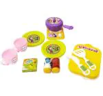 Itoys Plastic Non toxic Bear Role Play Kitchen Set 3 to 5 Y