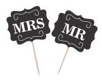 Svm Craft Black And White Mr And Mrs Wedding Props