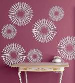 UD Unique Decor Reusable-Wall Blinking Circle Stencil (92 X 72-inch) Wall Decor_04 Circle Stencil (Pack of 1, Circle)