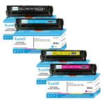 EAIERS 304A Compatible Pack of 4 Color for HP CC530A CC531A CC532A CC533A Toner Cartridge for Hp Laserjet CP2025 2025n 2025dn 2025x 2320 2320fxi 2320n 2320nf (1 Set B,C,Y,M 4 Color)