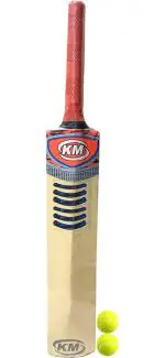 KSS Khelo Meerut Beige Size 4 Bat With 2 Ball Poplar Willow Cricket