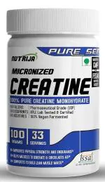 NutriJa Pure Micronized Creatine Monohydrate Powder- 100grams