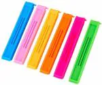 Fitaza Bag Sealing Clips Large, Medium, Small BPA Plastic Plastic Clips (Set of 18, Multicolor)