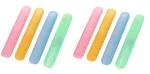 KUBAVA Toothbrush Cover for Germs Protection, Travel Storage Organizer Case, Pack of 8, Multi Color