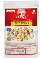 VAAIMAI ABCD Fryums-Alphabet Fryums Snacks-Vadiyalu-Tasty Ready to Fry Papad Fryums, 250g