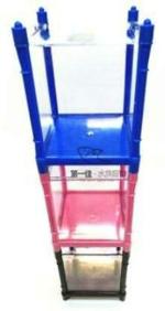 Kapoor Pets Dophin Aquarium Betta Fish Mini Tank Corner Pentagon Aquarium Tank (Pack of 3)