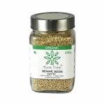 Pure Tree | Certified Organic | White Sesame Seeds | Safed Til | 100 gm | Plant Based Protein