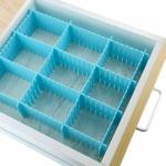 MOSTSHOP Drawer Divider Household Storage Box Partition Board Space-saving Home Organizer Tools Makeup Underwear Organizer Drawer (Standard size, Multicolour)