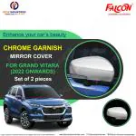 FALCON CAR MIRROR COVER CHROME FOR GRAND VITARA 2022 ONWARDS