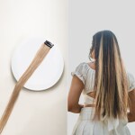 Hair Originals 100% Natural Human Hair Clip In Color Streaks (20 Inches, Single Clip, Naughty Brown)