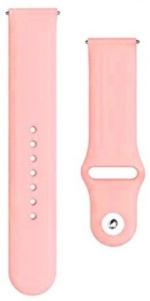 Black Lovies Pink Silicon Smart Watch Strap For Noise Fit Core