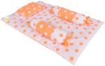Kwitchy New Born Baby Bedding Set Cradle Mattress with Super Soft Pillow and Bolsters 4 Pcs Bedding Set (0-6 Months)