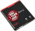 Mobcrown Original EM1 Battery for BlackBerry Curve 9350 - (1000mAh) - (1 Year Warranty)