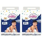 Freshkins Standard Diaper Pant M, 50 Pcs Each (Pack of 2)