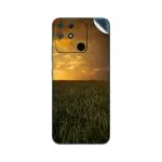 GADGETSWRAP Printed Vinyl Skin Sticker for Realme Narzo 50A - Sunset Fields