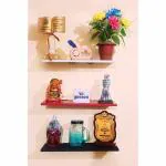 Glowbird Multi Color Floating Wall Shelf For Keeping Small Items In Living Room Or Bedroom And Home Or Offices Etc