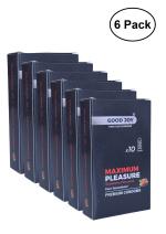 GOOD JOY Excites Ultra Thin STRAWBERRYFlavored Condoms - 10 Nos Chocolate Flavor 100% Natural Rubber Latex Pack Of 6