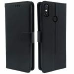 Balkans Mi Redmi Note 5 Pro Flip Case | Vintage Leather Finish | Inside TPU with Card Pockets | Wallet Stand | Magnetic Closing | Flip Cover for Mi Redmi Note 5 Pro (Black)