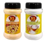 K3 Masala Custard Powder (100gm) & Cornflour Powder/Corn Strach/Ararot Powder/Makkai Powder (100gm).(Pack of 2)