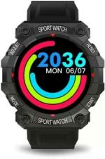 SYN SONS Black Smart Fitness Band Activity Tracker Bracelet Smartwatch (Free Size)