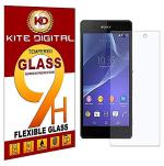Kite Digital Sony Xperia Z1 Premium Tempered Glass Screen Protector Slim 9H Hardness 2.5D