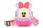 SAEKOS Minnie pop it Bag | Fidget Popit Stylish Backpack Shoulder Bag | Cute Silicone Purse, Pouch | for Kids, Women | Popper Push Bubble Fidget Sensory Stress Release Toys for Kids purple pink (Pack of 1)