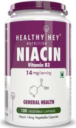 Healthyhey Nutrition Niacin Vitamin B3 120 Veg. Capsules