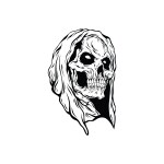 SIMPLY INKED The Grim Reaper Temporary Tattoo, Designer Tattoo for all (The Grim Reaper tattoo) Pack of 2