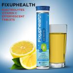 Fixuphealth Electrolytes Tablets Vit C Effervescent (Pack of 6) 20 tablets each