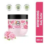 Buds & Berries Floral Nourish Bulgarian Rose Body Butter for Refreshing Moisturization | All Skin Types | No Silicone, No Mineral Oil, No Paraben (200 ml)
